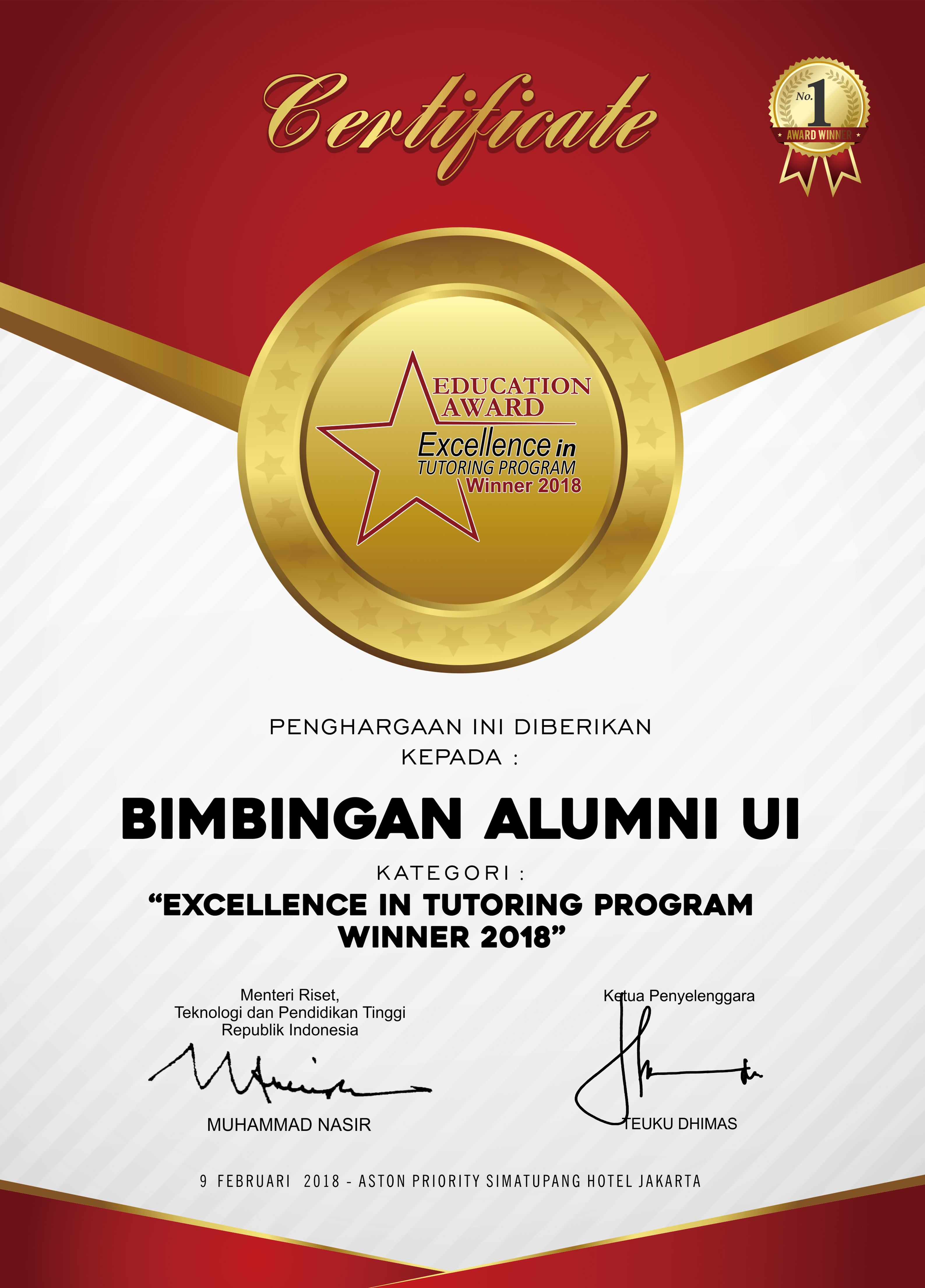 EDUCATION AWARD
