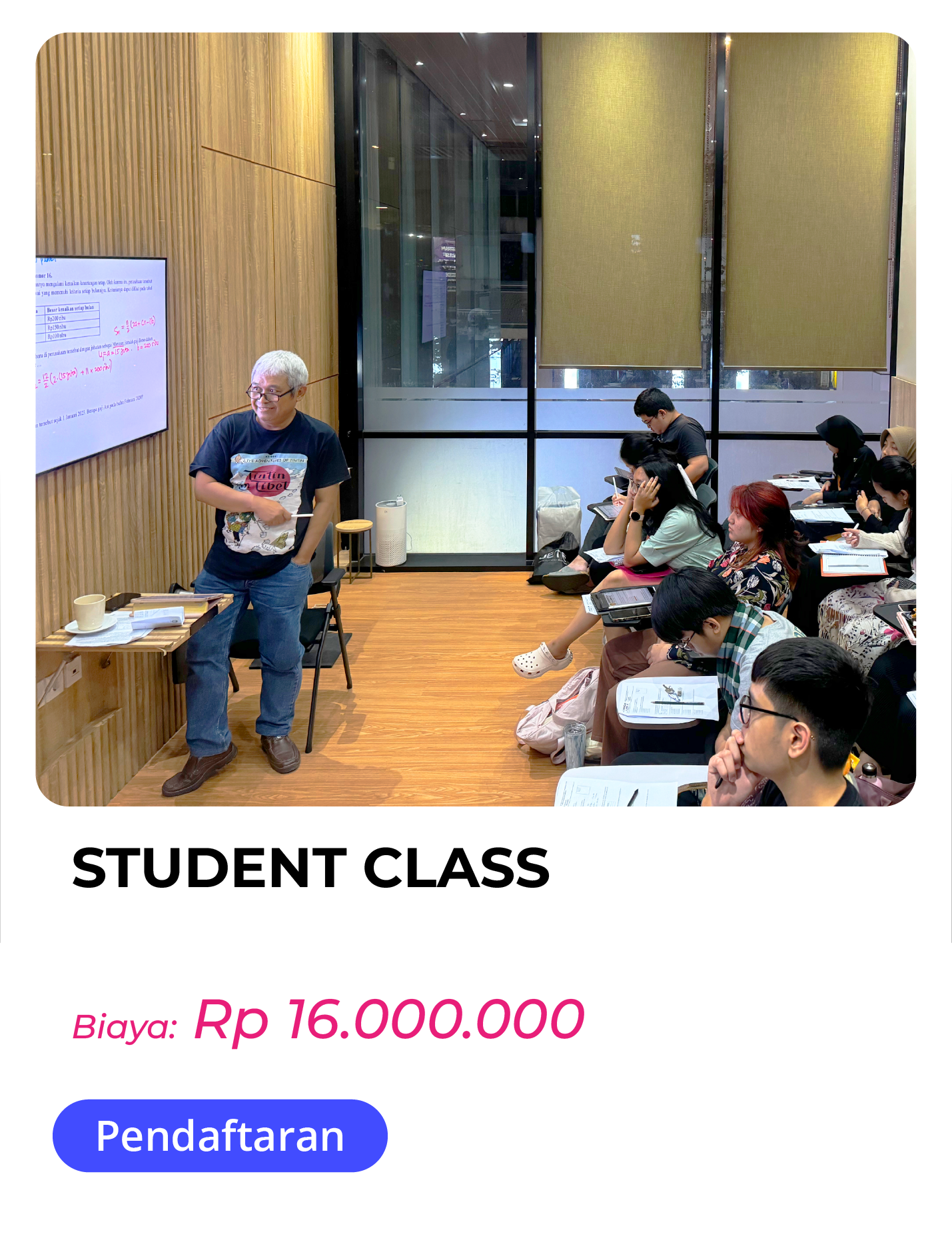 PROGRAM STUDENT CLASS 1 TAHUN (PROGRAM PERSIAPAN UTBK SNBT 2026)